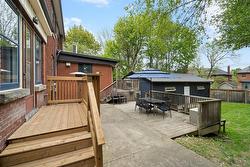 Backyard landing from family room - 