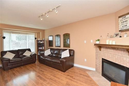 94 Grindstone Way, Waterdown, ON - Indoor Photo Showing Living Room With Fireplace