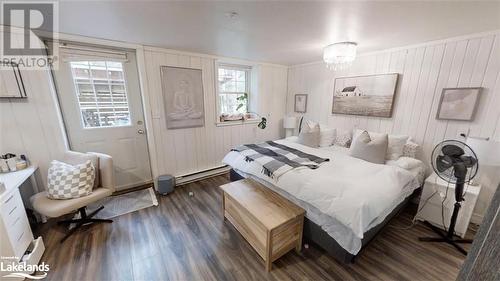 Fourth Bedroom with Walk out - 639 Ravenscliffe Road, Huntsville, ON - Indoor Photo Showing Bedroom