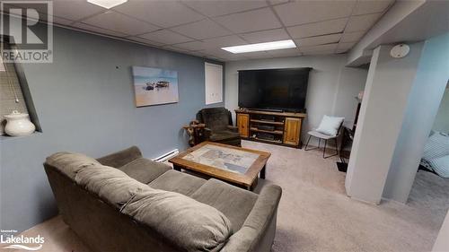 Lower Level Family Room - 639 Ravenscliffe Road, Huntsville, ON - Indoor Photo Showing Basement