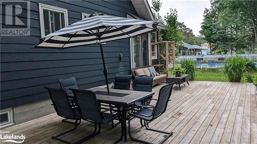 Lots of fabulous decking - 639 Ravenscliffe Road, Huntsville, ON - Outdoor With Deck Patio Veranda With Exterior