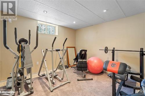 155 Balsam Chutes, Huntsville, ON - Indoor Photo Showing Gym Room