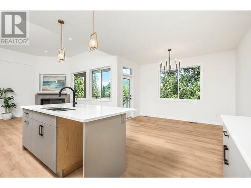 2741 Cedar Ridge Street, Lumby, BC - Indoor Photo Showing Kitchen With Double Sink