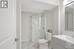 Lower level 3 pc. bathroom. - 