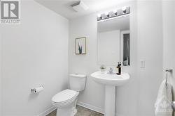 Powder room on main level - 