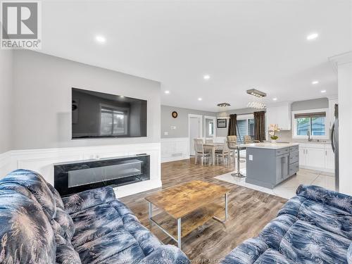 1785 Tourangeau Road, Windsor, ON - Indoor Photo Showing Living Room With Fireplace