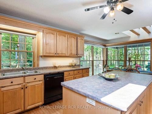 573042 Side Road 57A, Grey Highlands, ON - Indoor Photo Showing Kitchen With Double Sink