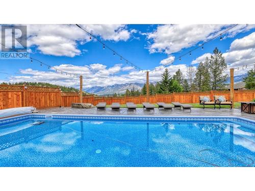 945 Westridge  Way, Invermere, BC - Outdoor With In Ground Pool With Backyard