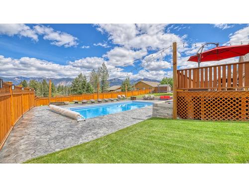 945 Westridge Way, Invermere, BC - Outdoor With In Ground Pool With Deck Patio Veranda