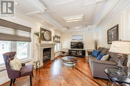 39 Louvain Drive, Brampton, ON - Indoor Photo Showing Living Room With Fireplace