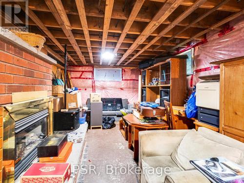 720 Muskoka Beach Road, Gravenhurst, ON - Indoor Photo Showing Basement With Fireplace