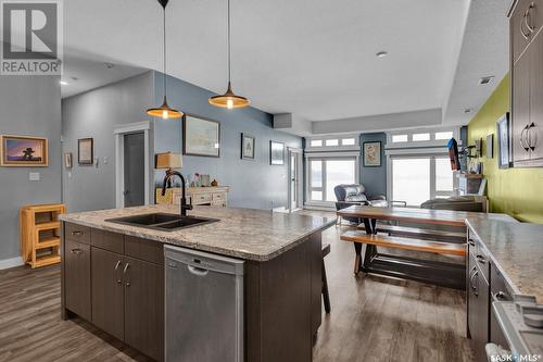 302 515 La Ronge Avenue, La Ronge, SK - Indoor Photo Showing Kitchen With Double Sink With Upgraded Kitchen