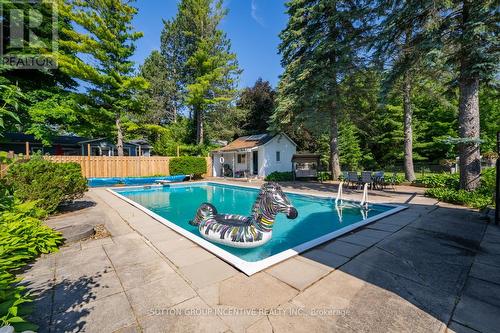 3156 25 Sideroad, Innisfil, ON - Outdoor With In Ground Pool With Backyard