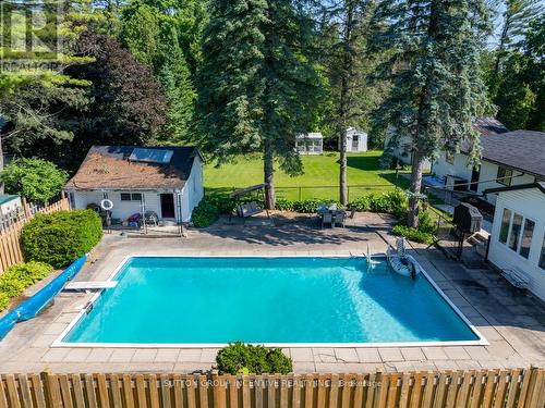 3156 25 Sideroad, Innisfil, ON - Outdoor With In Ground Pool With Backyard