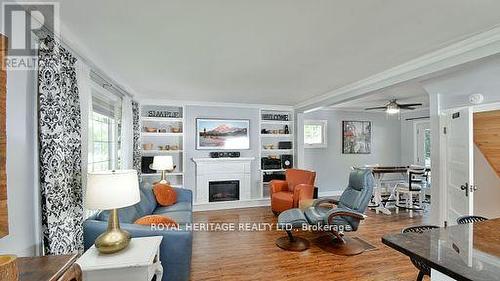 694 Hawley Street, Peterborough, ON - Indoor Photo Showing Other Room With Fireplace