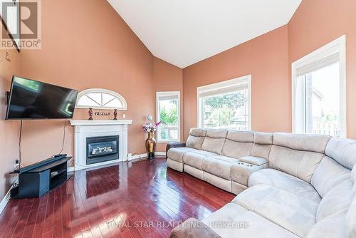6 Baccarat Crescent, Brampton, ON - Indoor Photo Showing Living Room With Fireplace