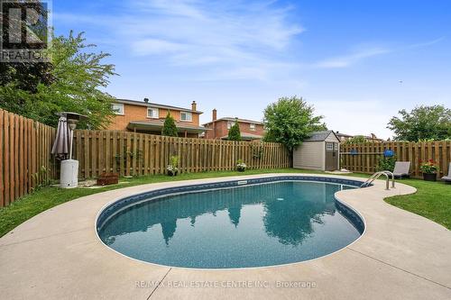 14 Jill Crescent, Brampton, ON - Outdoor With In Ground Pool With Backyard