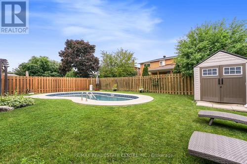 14 Jill Crescent, Brampton, ON - Outdoor With In Ground Pool With Backyard