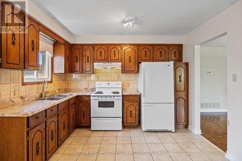 14 Norbert Road, Brampton, ON - Indoor Photo Showing Kitchen With Double Sink