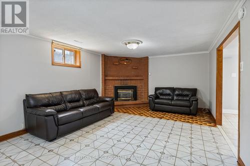 14 Norbert Road, Brampton, ON - Indoor Photo Showing Living Room With Fireplace