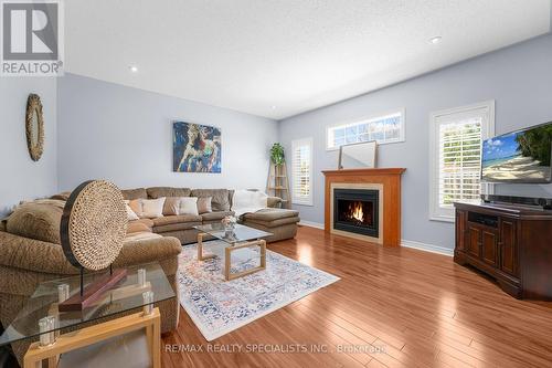 110 Pappain Crescent, Brampton, ON - Indoor Photo Showing Living Room With Fireplace