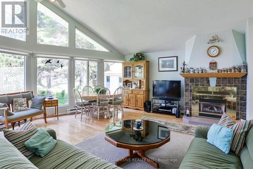 40 Simcoe Road N, Ramara (Brechin), ON - Indoor Photo Showing Living Room With Fireplace