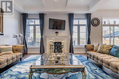 70 Bond Crescent, Richmond Hill, ON - Indoor Photo Showing Living Room With Fireplace