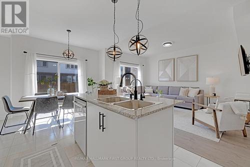 129 Bill Hutchinson Crescent, Clarington, ON - Indoor Photo Showing Kitchen With Double Sink With Upgraded Kitchen