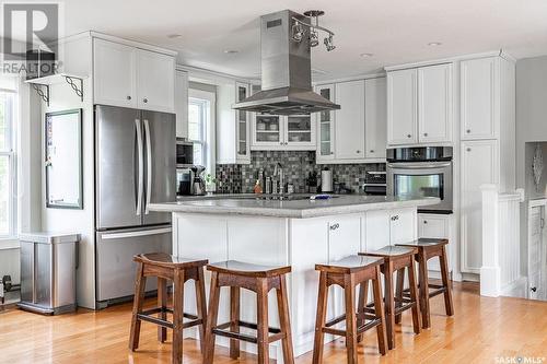 Winds Edge Farm, Corman Park Rm No. 344, SK - Indoor Photo Showing Kitchen With Stainless Steel Kitchen