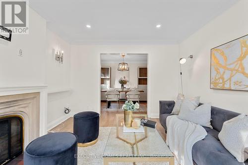 17 Crestland Avenue, Toronto, ON - Indoor Photo Showing Living Room With Fireplace