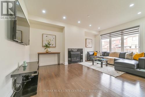 13 Dunley Crescent, Brampton, ON - Indoor Photo Showing Living Room With Fireplace