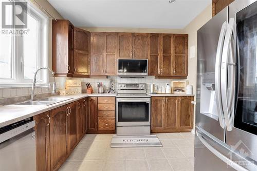 100 Monterossa Street, Ottawa, ON - Indoor Photo Showing Kitchen With Double Sink