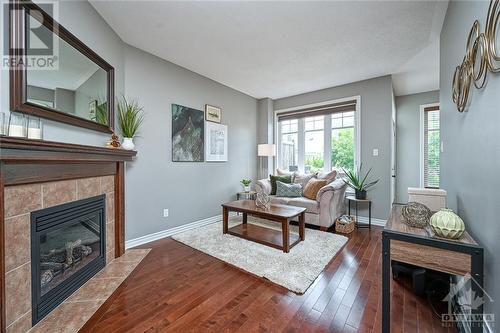 110 Abetti Ridge, Ottawa, ON - Indoor Photo Showing Living Room With Fireplace