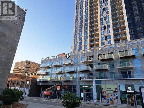 405 - 60 Frederick Street, Kitchener, ON - Outdoor With Balcony With Facade