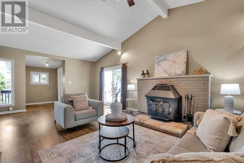 87 Sanford Street, Brighton, ON - Indoor Photo Showing Living Room With Fireplace