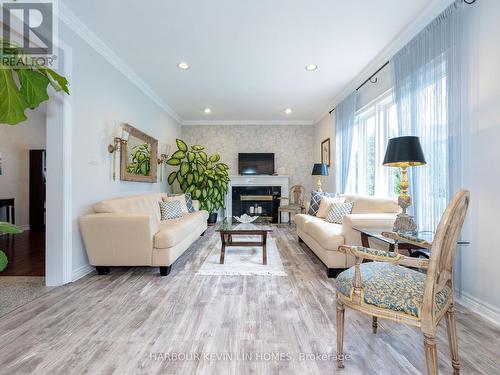 130 Grey Alder Avenue, Richmond Hill, ON - Indoor Photo Showing Living Room With Fireplace