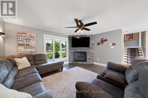 1277 Sunnidale Road, Springwater, ON - Indoor Photo Showing Living Room With Fireplace