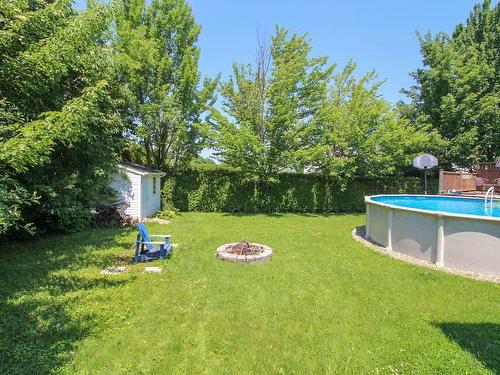 Cour - 2685 Rue Des Mélèzes, Sherbrooke (Fleurimont), QC - Outdoor With Above Ground Pool With Backyard