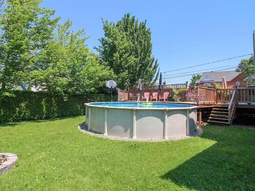 Cour - 2685 Rue Des Mélèzes, Sherbrooke (Fleurimont), QC - Outdoor With Above Ground Pool With Backyard