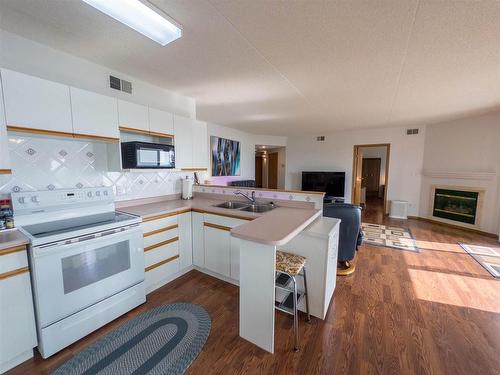 1300 - 203 Huron Street, Keewatin, ON - Indoor Photo Showing Kitchen With Double Sink