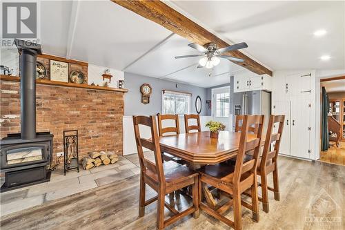 203 Latourell Road, Kemptville, ON - Indoor Photo Showing Dining Room With Fireplace