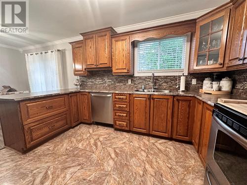 12 Levis Road, Creston South, NL - Indoor Photo Showing Kitchen With Double Sink