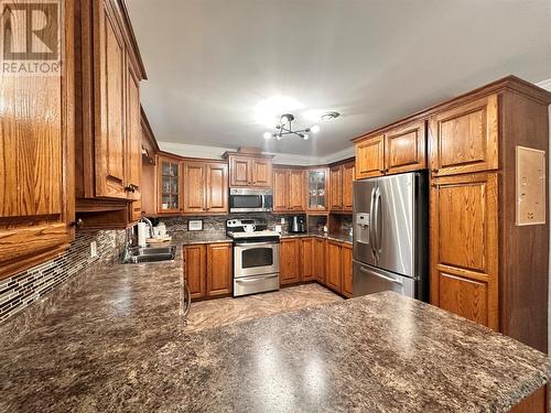 12 Levis Road, Creston South, NL - Indoor Photo Showing Kitchen With Double Sink