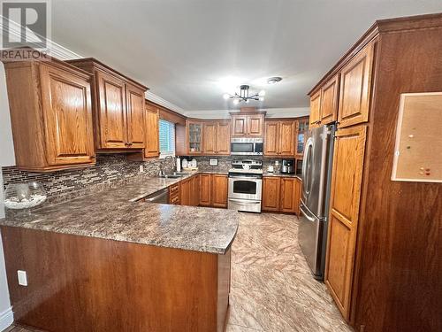 12 Levis Road, Creston South, NL - Indoor Photo Showing Kitchen With Double Sink