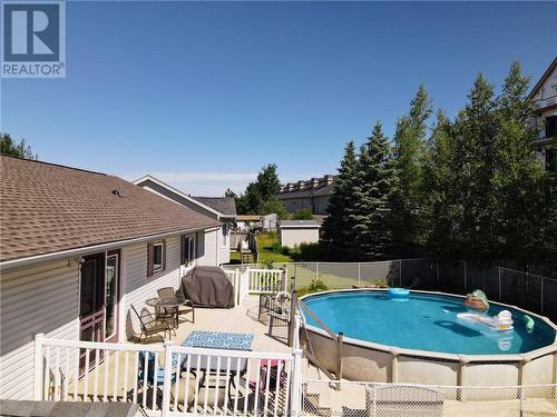 57 Hemmer Jane Dr, Moncton, NB - Outdoor With Above Ground Pool With Deck Patio Veranda