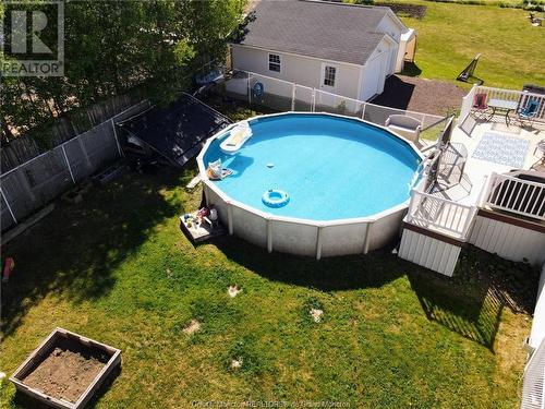 57 Hemmer Jane Dr, Moncton, NB - Outdoor With Above Ground Pool With Backyard With Exterior