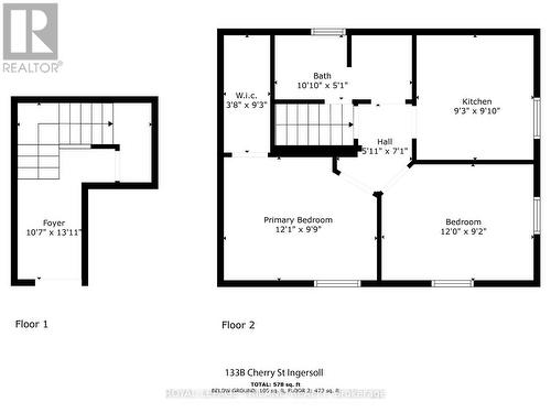 133B: 1 bedroom - 131-133 Cherry Street, Ingersoll, ON - Other