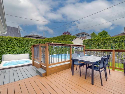 Patio - 2390 Rue De La Carline, Québec (Les Rivières), QC - Outdoor With Above Ground Pool With Deck Patio Veranda With Exterior