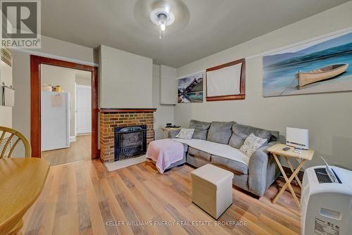 46 Murney Street, Belleville, ON - Indoor Photo Showing Living Room With Fireplace