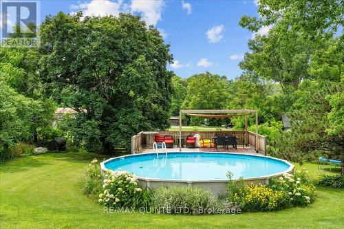 45 James Street, Prince Edward County, ON - Outdoor With Above Ground Pool With Backyard